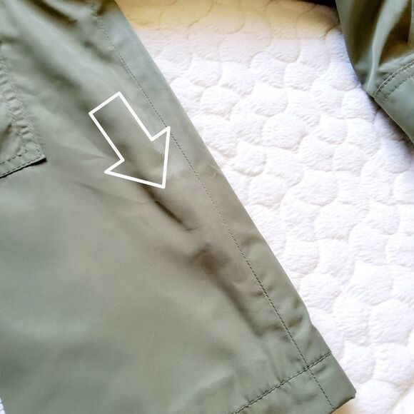 Banana Republic bomber jacket petite olive army S - Picture 7 of 10